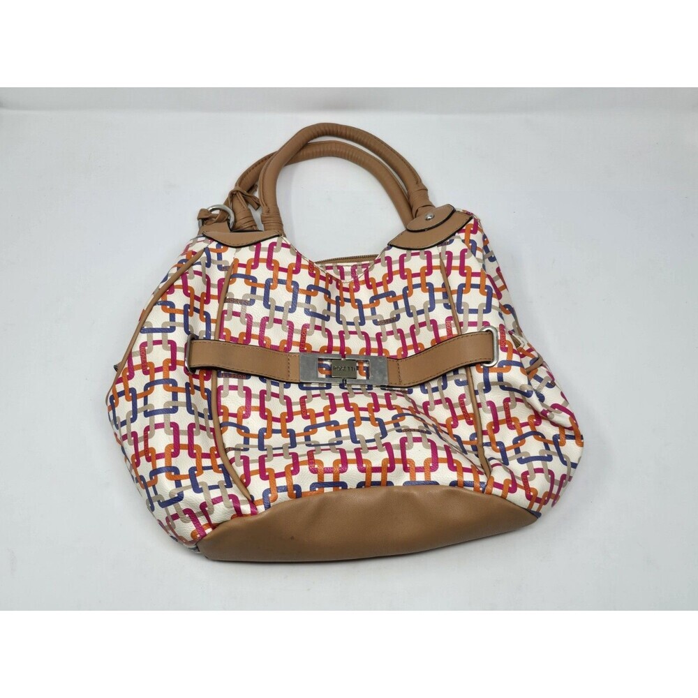ROSETTI Chain Link Pattern Hand Bag Purse Pre-Owned Great Condition